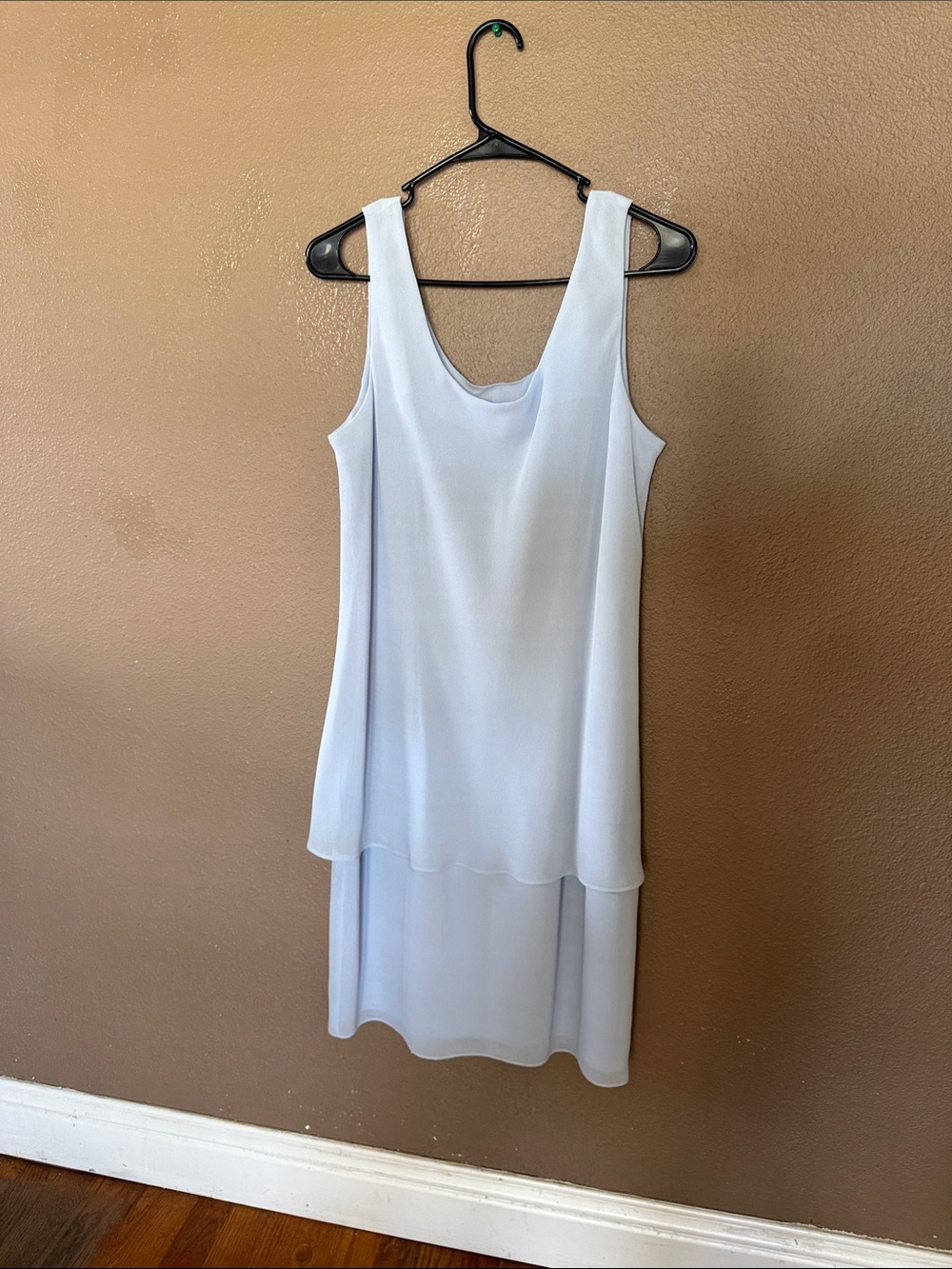 VTG Patra Light Blue High-Low Sleeveless Dress